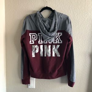 VS Pink zip up hoodie